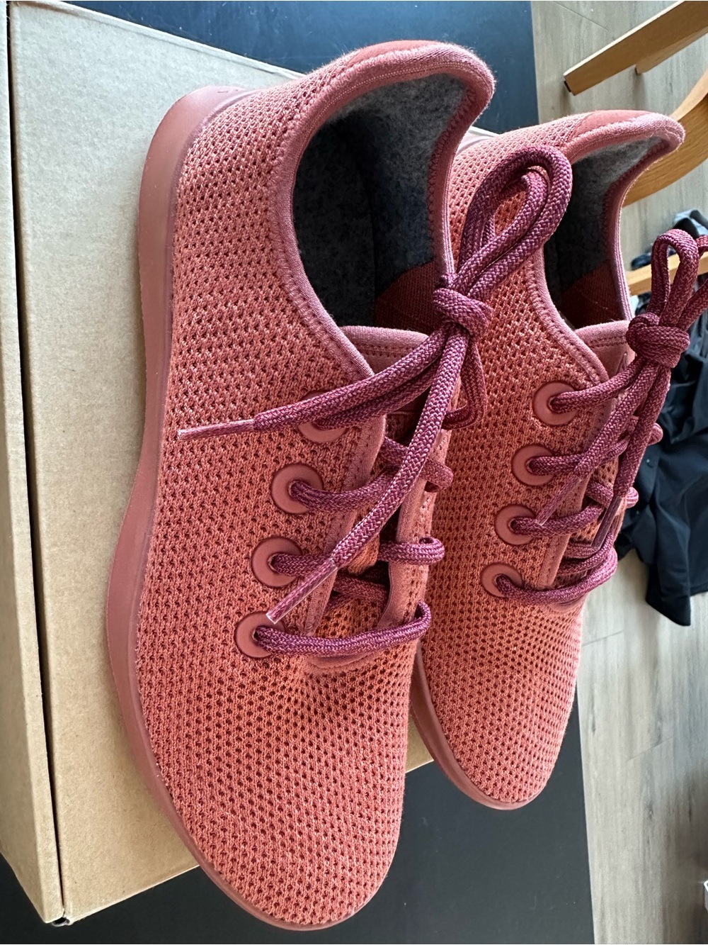 Allbirds tree runner sunkissed red, men’s 8